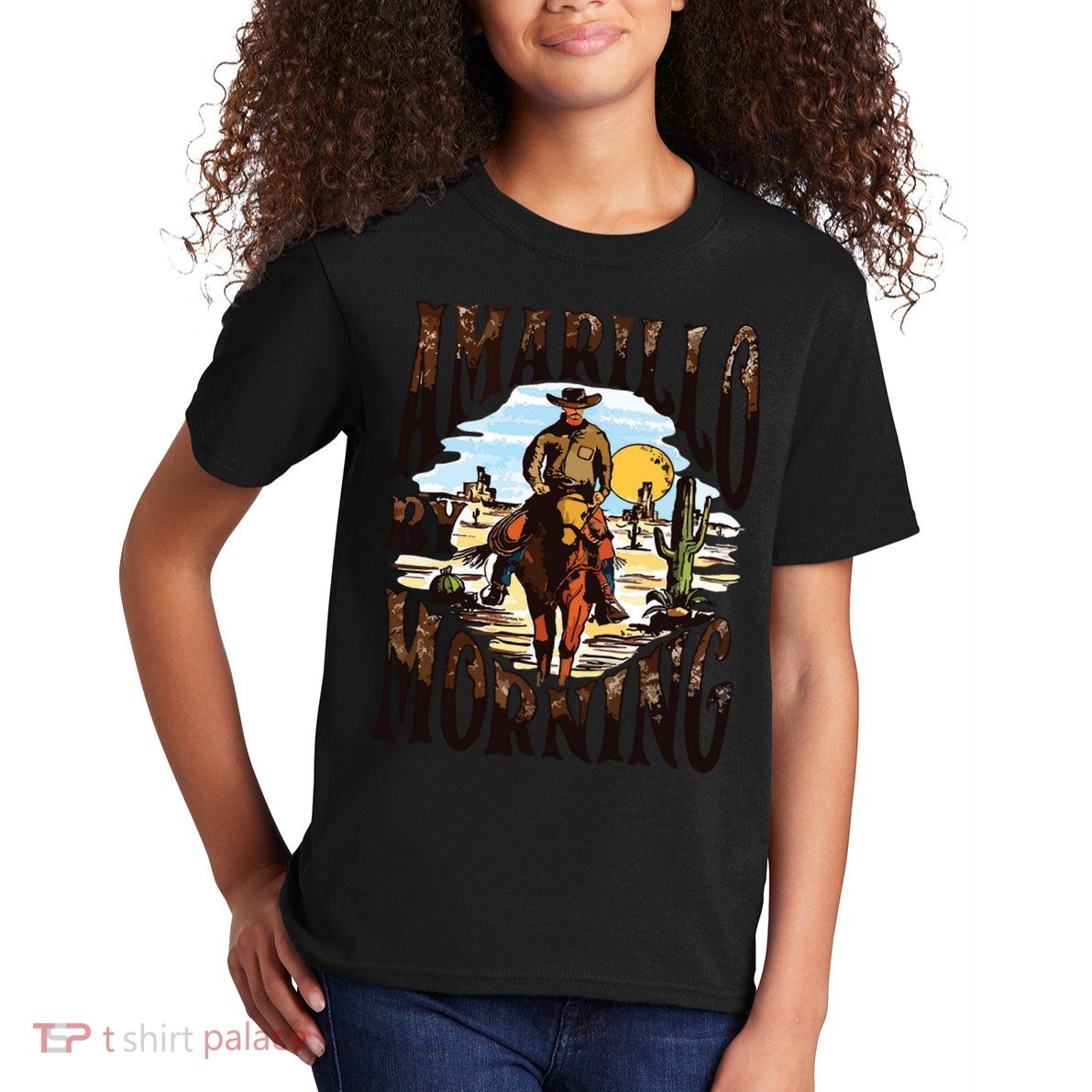 Amarillo By Morning Country Music Kids T-Shirt