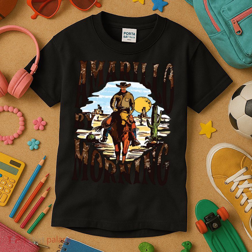 Amarillo By Morning Country Music Kids T-Shirt