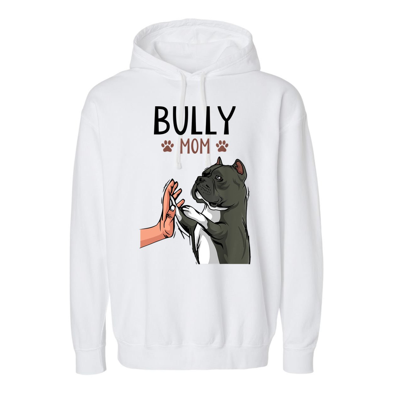 American Bully Mom Cute Dog Mama Funny Women TShirt Garment-Dyed Fleece Hoodie