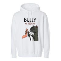 American Bully Mom Cute Dog Mama Funny Women TShirt Garment-Dyed Fleece Hoodie