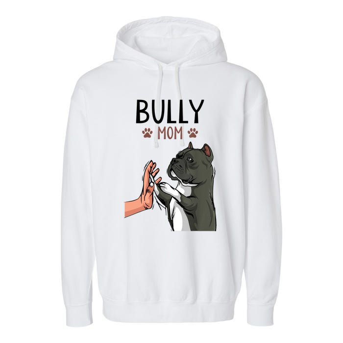 American Bully Mom Cute Dog Mama Funny Women TShirt Garment-Dyed Fleece Hoodie