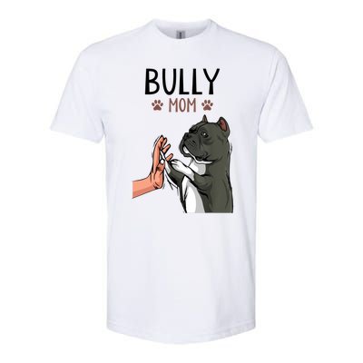 American Bully Mom Cute Dog Mama Funny Women TShirt Softstyle® CVC T-Shirt