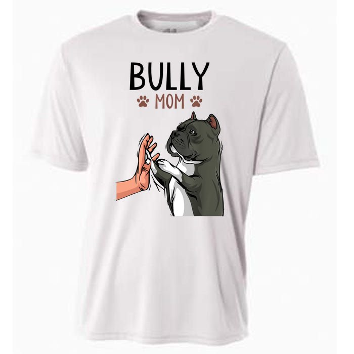 American Bully Mom Cute Dog Mama Funny Women TShirt Cooling Performance Crew T-Shirt