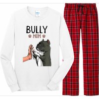 American Bully Mom Cute Dog Mama Funny Women TShirt Long Sleeve Pajama Set