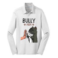 American Bully Mom Cute Dog Mama Funny Women TShirt Silk Touch Performance Long Sleeve Polo