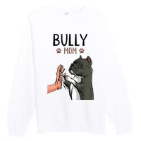 American Bully Mom Cute Dog Mama Funny Women TShirt Premium Crewneck Sweatshirt