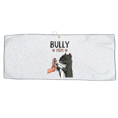 American Bully Mom Cute Dog Mama Funny Women TShirt Large Microfiber Waffle Golf Towel