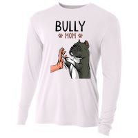 American Bully Mom Cute Dog Mama Funny Women TShirt Cooling Performance Long Sleeve Crew