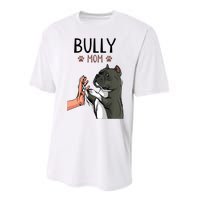 American Bully Mom Cute Dog Mama Funny Women TShirt Performance Sprint T-Shirt