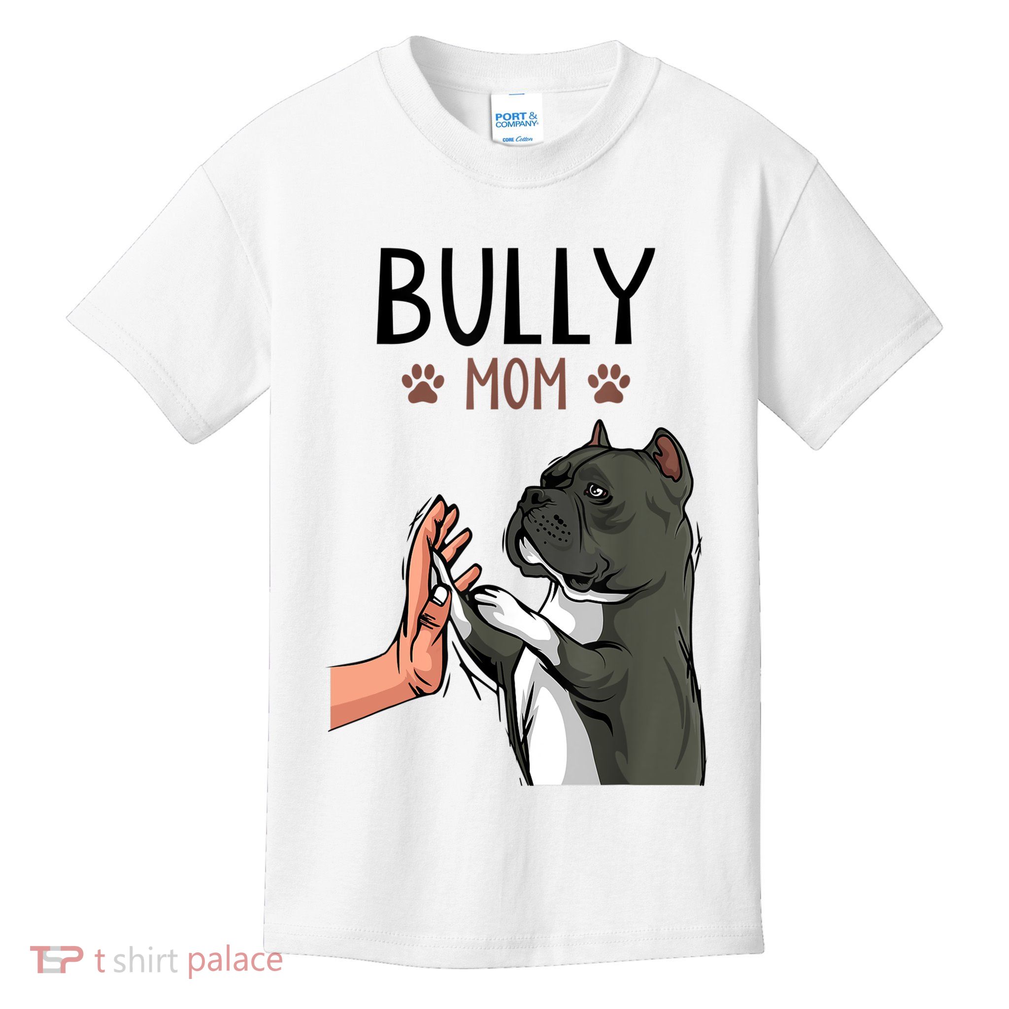 American Bully Mom Cute Dog Mama Funny Women TShirt Kids T-Shirt