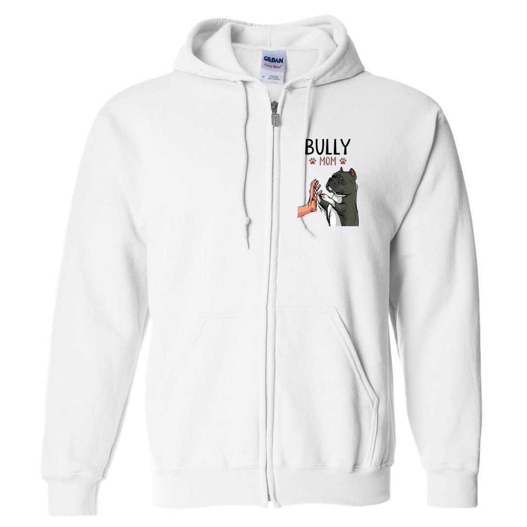 American Bully Mom Cute Dog Mama Funny Women TShirt Full Zip Hoodie