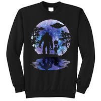 Alien Bigfoot Moon Sasquatch Ufo Extraterrestrial Sweatshirt