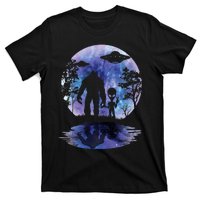 Alien Bigfoot Moon Sasquatch Ufo Extraterrestrial T-Shirt