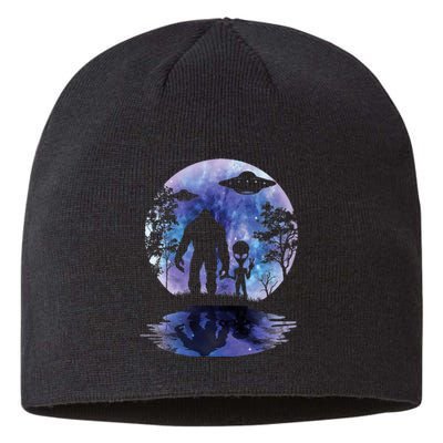 Alien Bigfoot Moon Sasquatch Ufo Extraterrestrial Sustainable Beanie