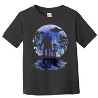 Alien Bigfoot Moon Sasquatch Ufo Extraterrestrial Toddler T-Shirt