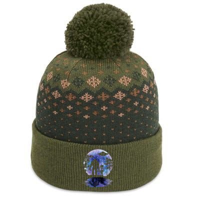 Alien Bigfoot Moon Sasquatch Ufo Extraterrestrial The Baniff Cuffed Pom Beanie