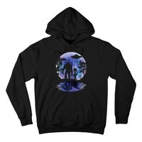 Alien Bigfoot Moon Sasquatch Ufo Extraterrestrial Hoodie