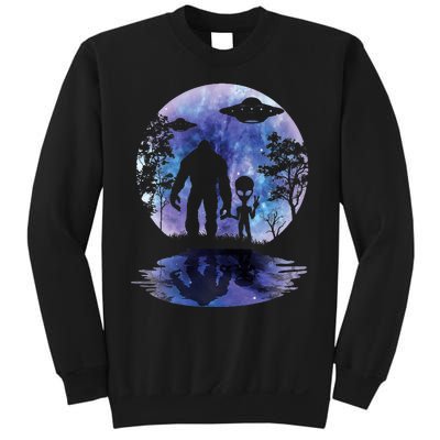 Alien Bigfoot Moon Sasquatch Ufo Extraterrestrial Sweatshirt