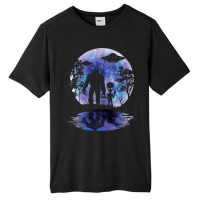 Alien Bigfoot Moon Sasquatch Ufo Extraterrestrial Tall Fusion ChromaSoft Performance T-Shirt