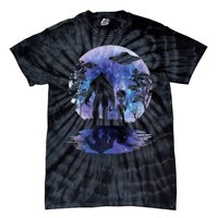 Alien Bigfoot Moon Sasquatch Ufo Extraterrestrial Tie-Dye T-Shirt