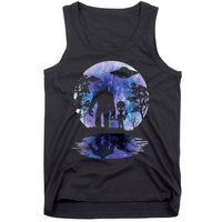 Alien Bigfoot Moon Sasquatch Ufo Extraterrestrial Tank Top