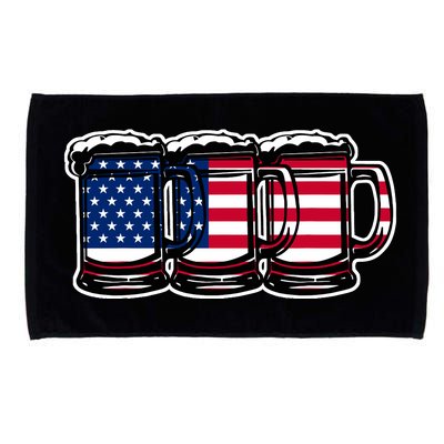 America Beer Mugs Microfiber Hand Towel