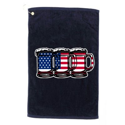 America Beer Mugs Platinum Collection Golf Towel