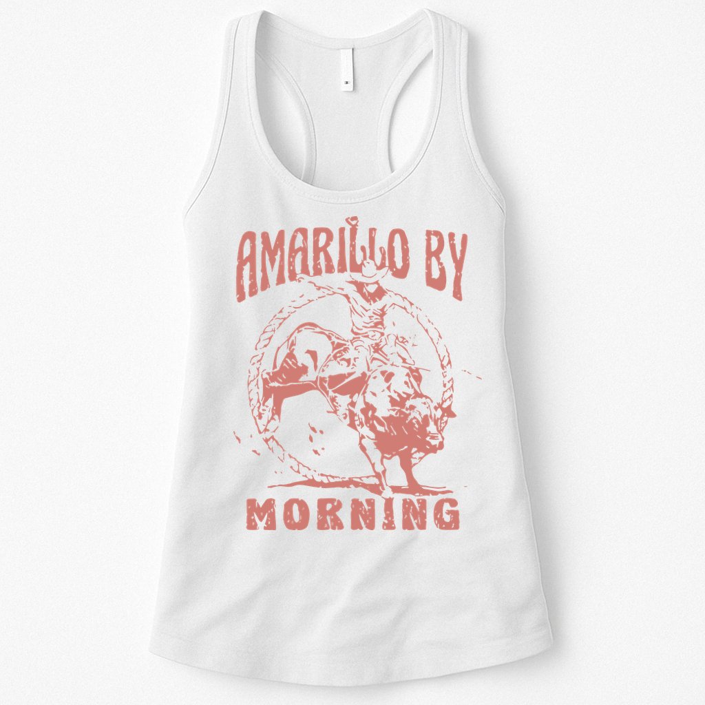 Amarillo By Morning Vintage Style Country Music Womens Tank Top