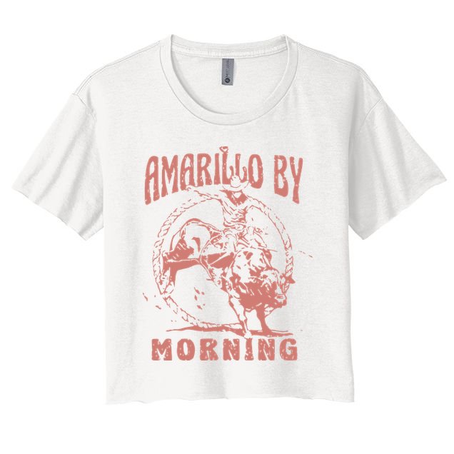 Amarillo By Morning Vintage Style Country Music Crop Top