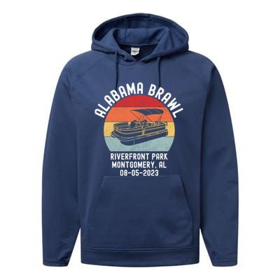 Alabama Brawl Montgomery Riverfront Brawl Alabama Boat Fight Performance Fleece Hoodie