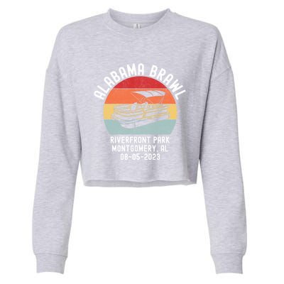 Alabama Brawl Montgomery Riverfront Brawl Alabama Boat Fight Cropped Pullover Crew