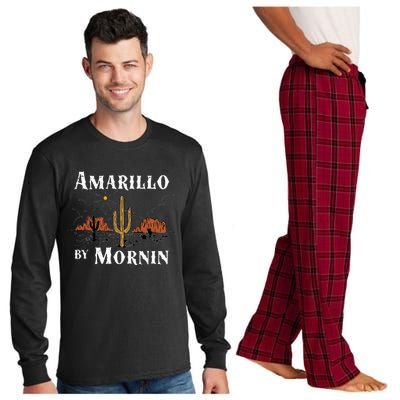 Amarillo By Morning Country Music Western Long Sleeve Pajama Set