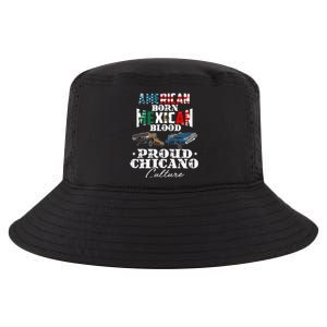 American Born Mexican Blood Proud Chicano Culture Lowriders Cool Comfort Performance Bucket Hat