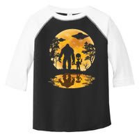 Alien Bigfoot Moon Sasquatch Ufo Extraterrestrial Toddler Fine Jersey T-Shirt