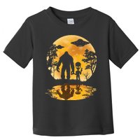 Alien Bigfoot Moon Sasquatch Ufo Extraterrestrial Toddler T-Shirt