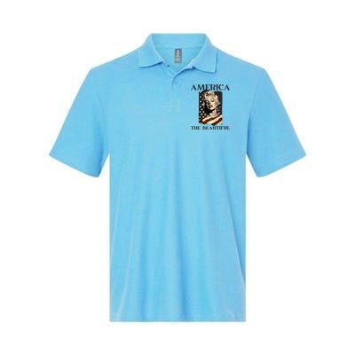 America Beautiful Marilyn My Sister Marilyn American Flag Gift Softstyle Adult Sport Polo