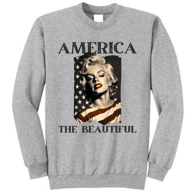 America Beautiful Marilyn My Sister Marilyn American Flag Gift Sweatshirt