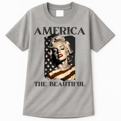 America Beautiful Marilyn My Sister Marilyn American Flag Gift Tall T-Shirt