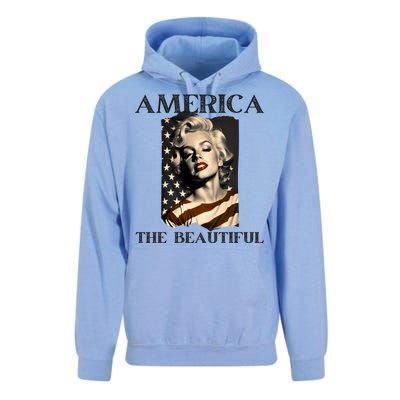 America Beautiful Marilyn My Sister Marilyn American Flag Gift Unisex Surf Hoodie