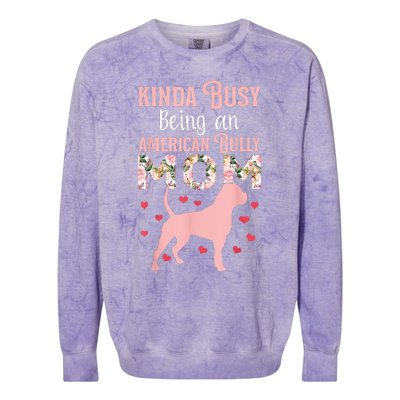 American Bully Mom Shirt Pitty Pitties Bulldog Mama Gift Colorblast Crewneck Sweatshirt