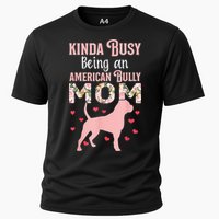 American Bully Mom Shirt Pitty Pitties Bulldog Mama Gift Cooling Performance Crew T-Shirt