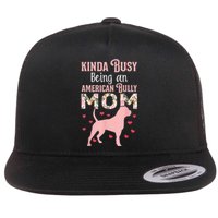 American Bully Mom Shirt Pitty Pitties Bulldog Mama Gift Flat Bill Trucker Hat