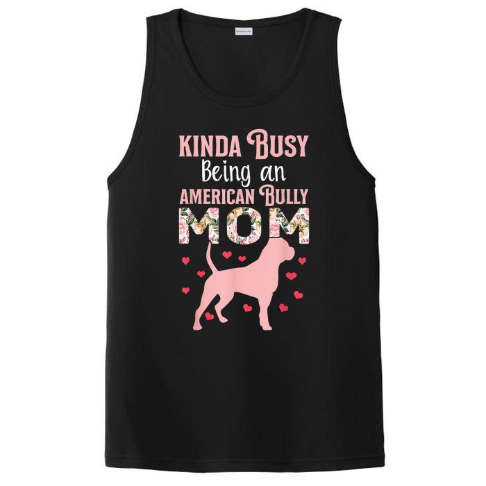 American Bully Mom Shirt Pitty Pitties Bulldog Mama Gift PosiCharge Competitor Tank