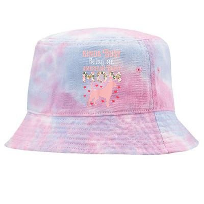 American Bully Mom Shirt Pitty Pitties Bulldog Mama Gift Tie-Dyed Bucket Hat