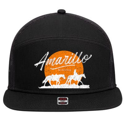 Amarillo By Morning Country Music Western 7 Panel Mesh Trucker Snapback Hat