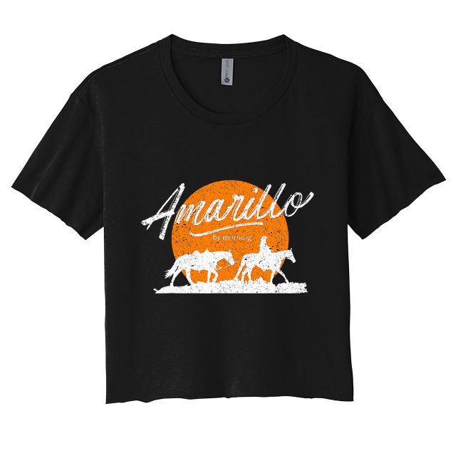 Amarillo By Morning Country Music Western Crop Top