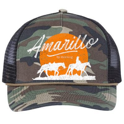 Amarillo By Morning Country Music Western Retro Rope Trucker Hat Cap