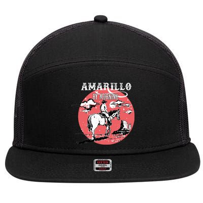 Amarillo By Morning Country Music Western 7 Panel Mesh Trucker Snapback Hat