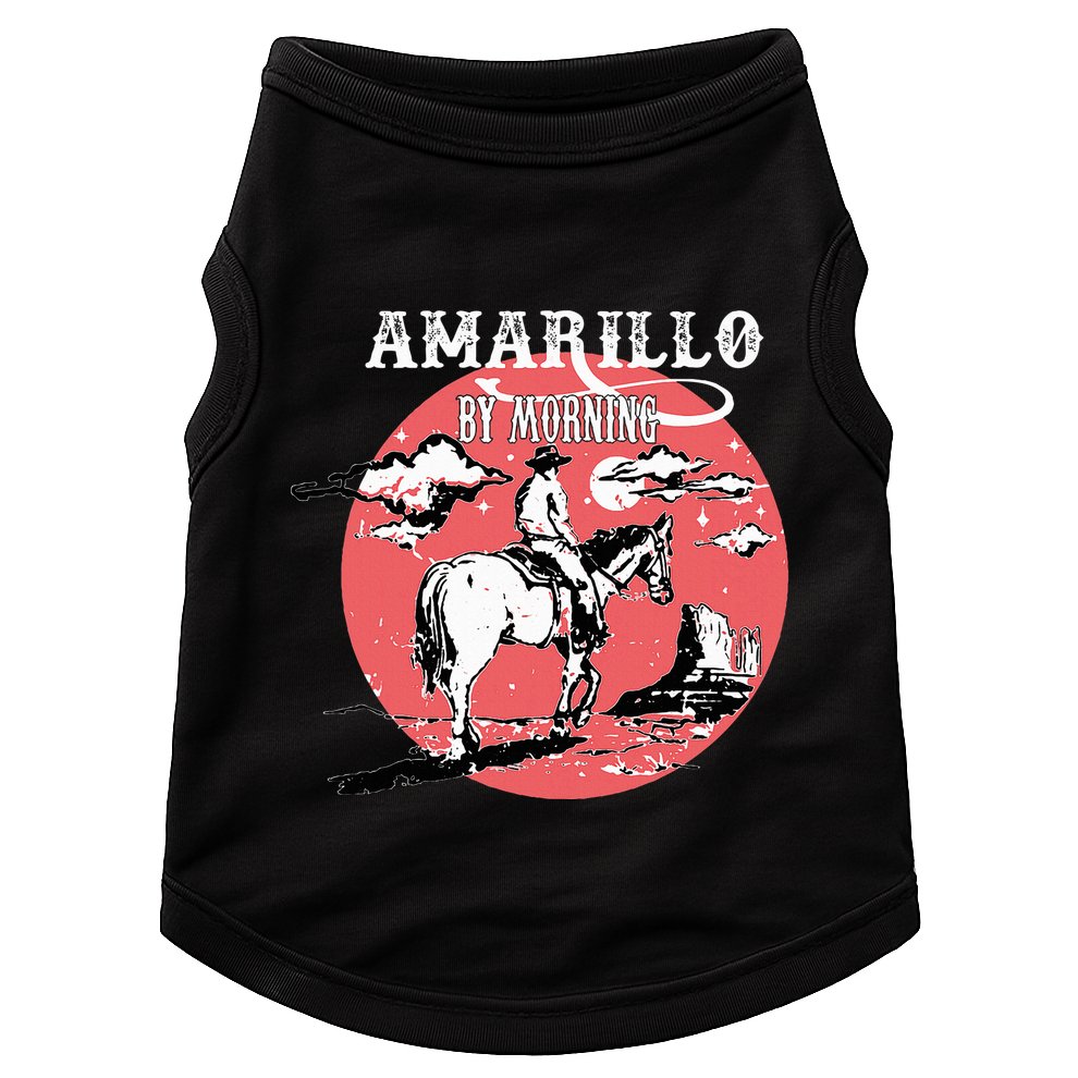 Amarillo By Morning Country Music Western Doggie Tank
