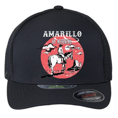 Amarillo By Morning Country Music Western Flexfit Unipanel Trucker Cap